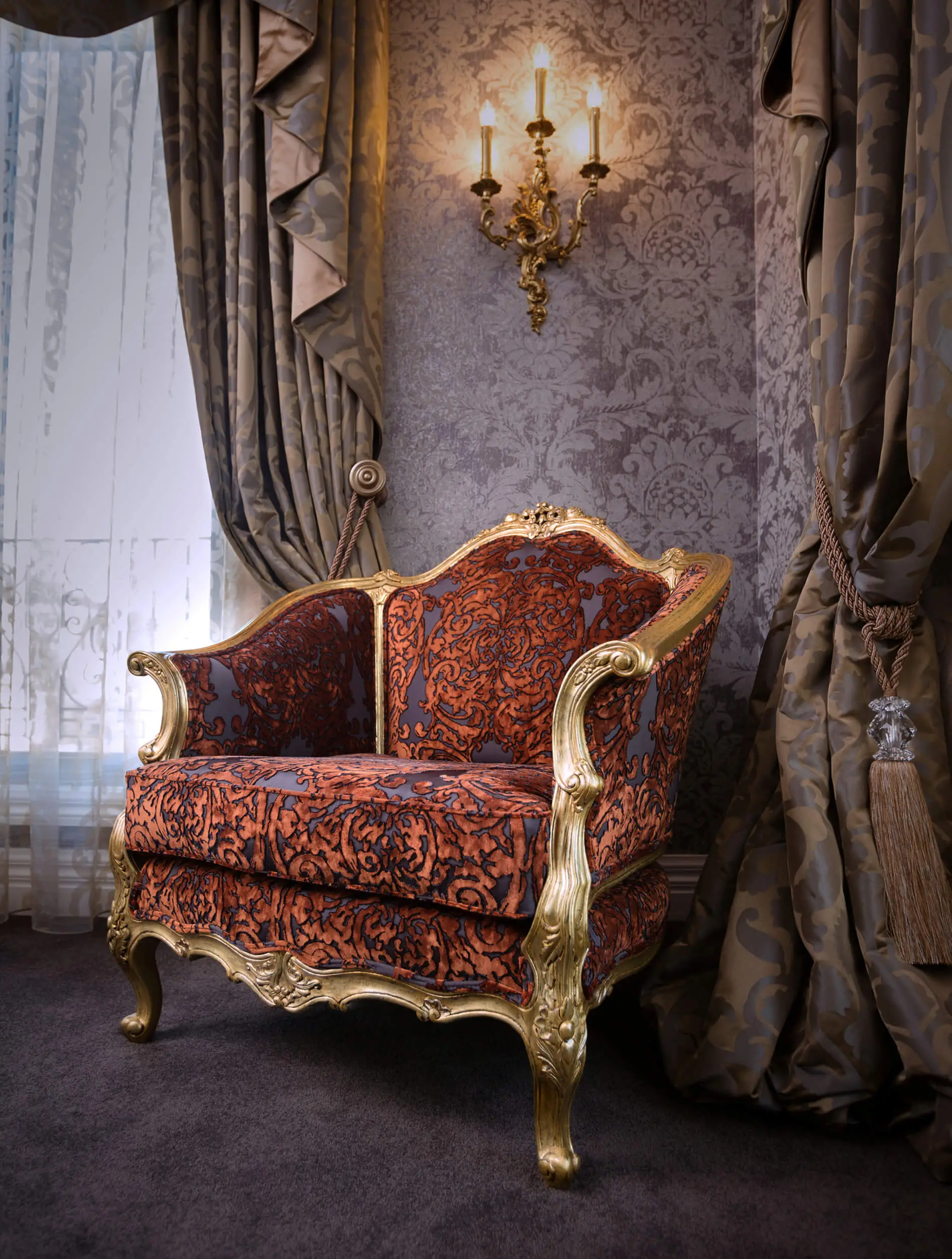 French Louis XV Feature Chair