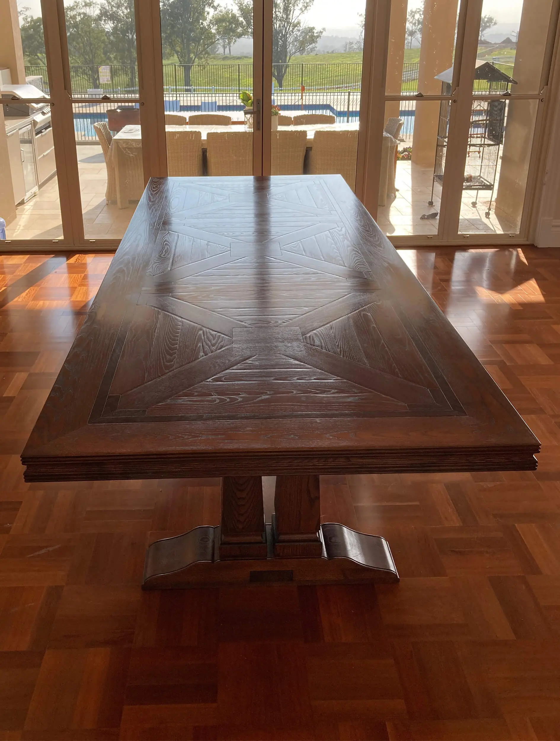 Australian Parquetry Table Twin Base