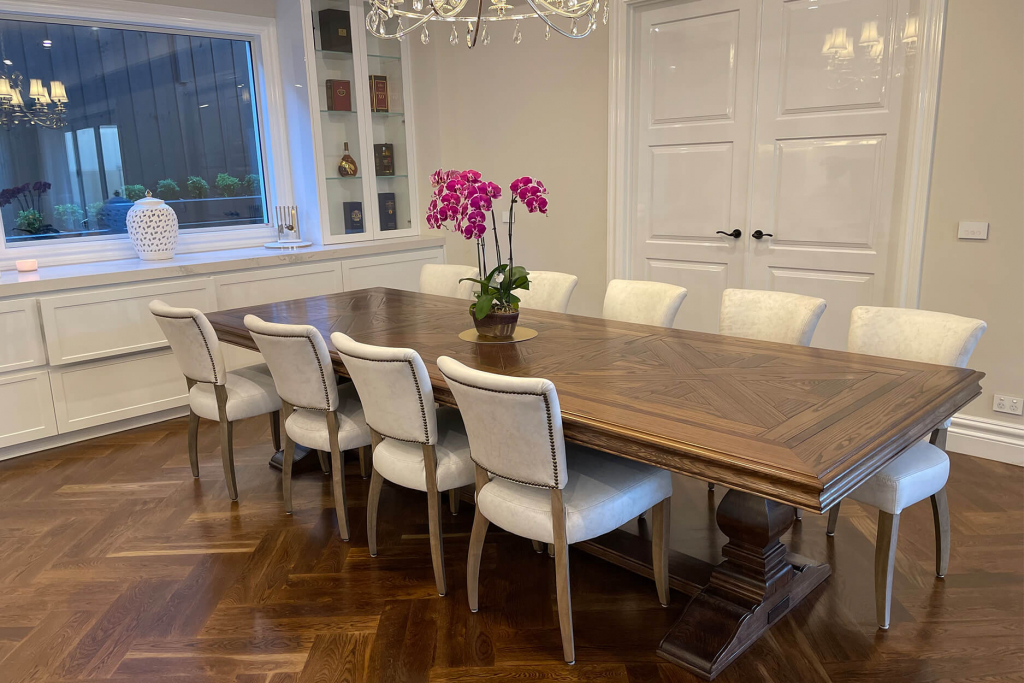 Classic French Parquetry Dining Table