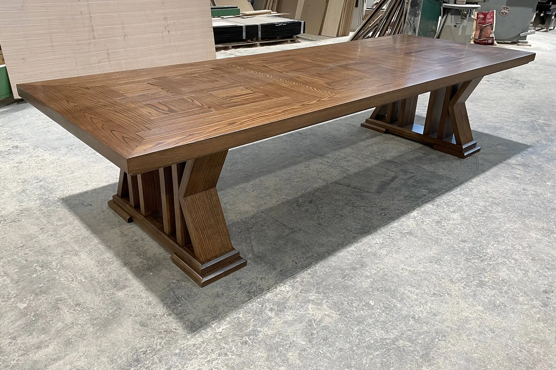 Bespoke Base Parquetry Dining Table