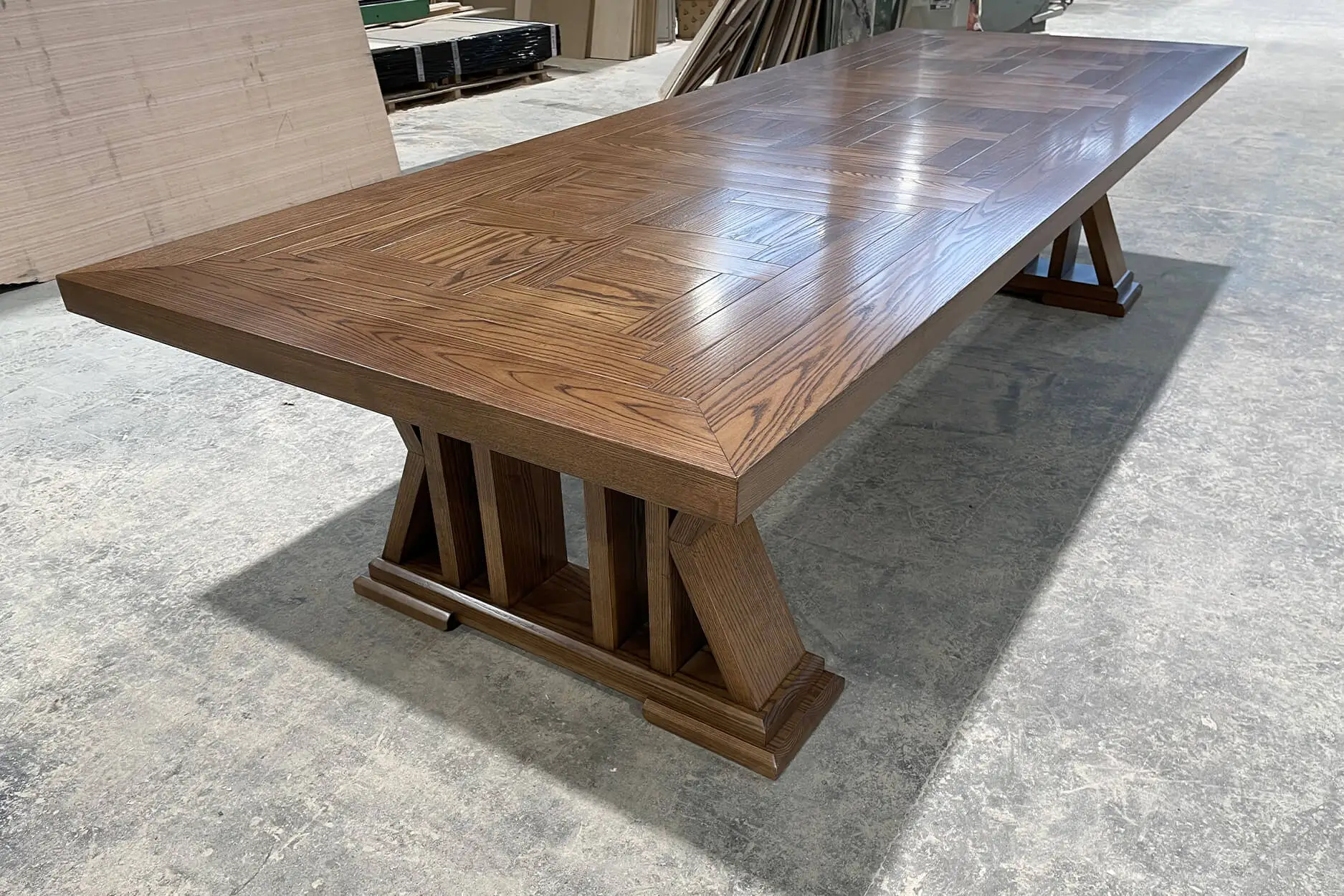 Bespoke Base Parquetry Dining Table