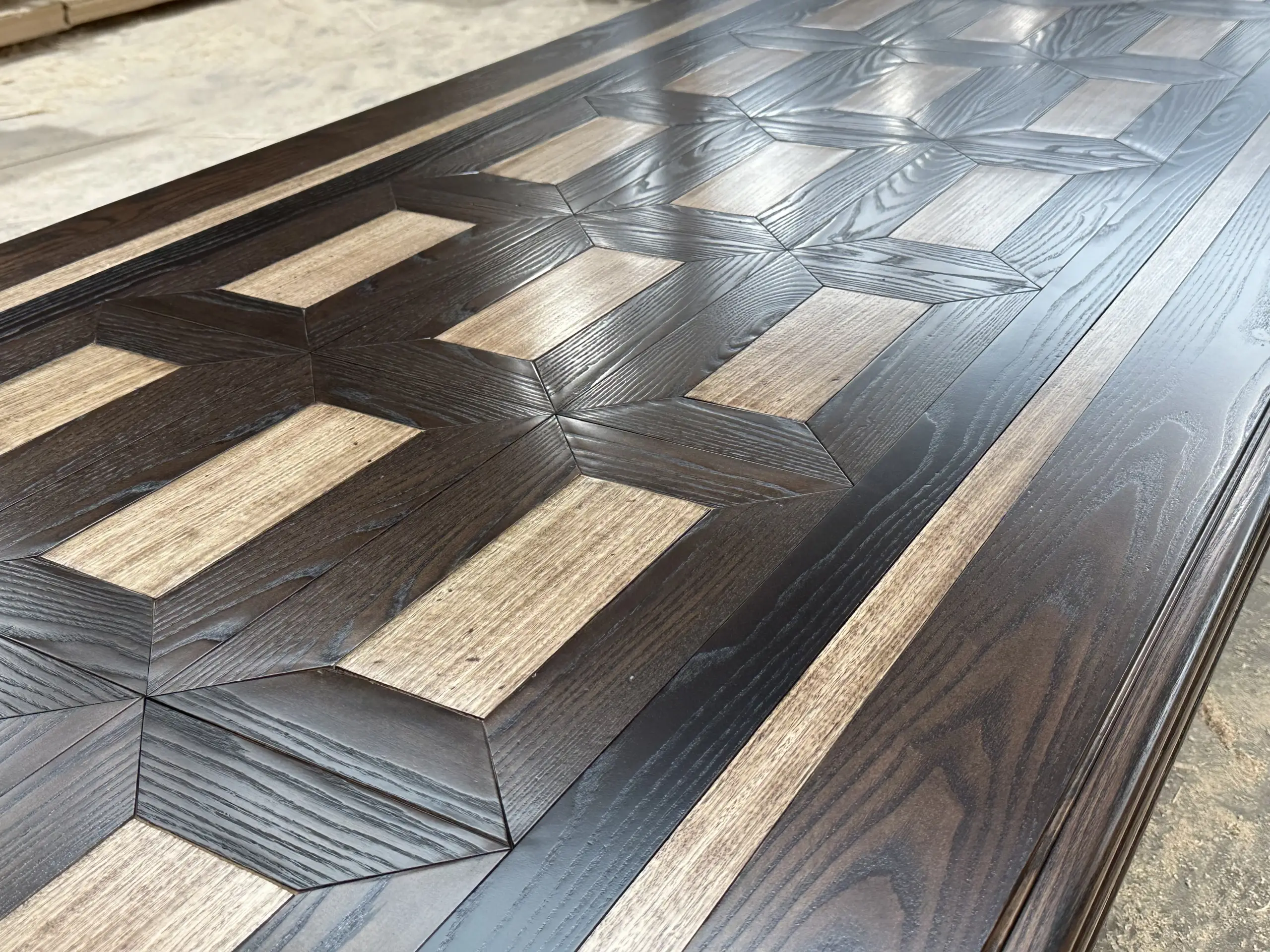 Custom Inlay Parquetry Dining Table