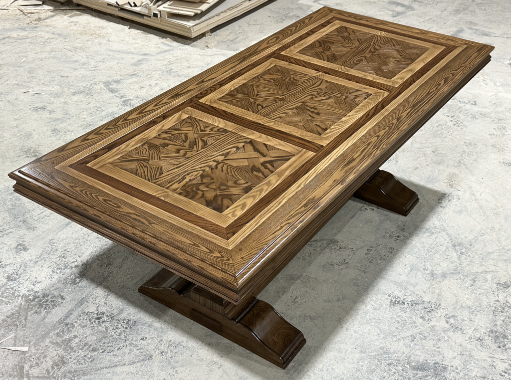 French Parquetry Dining Table