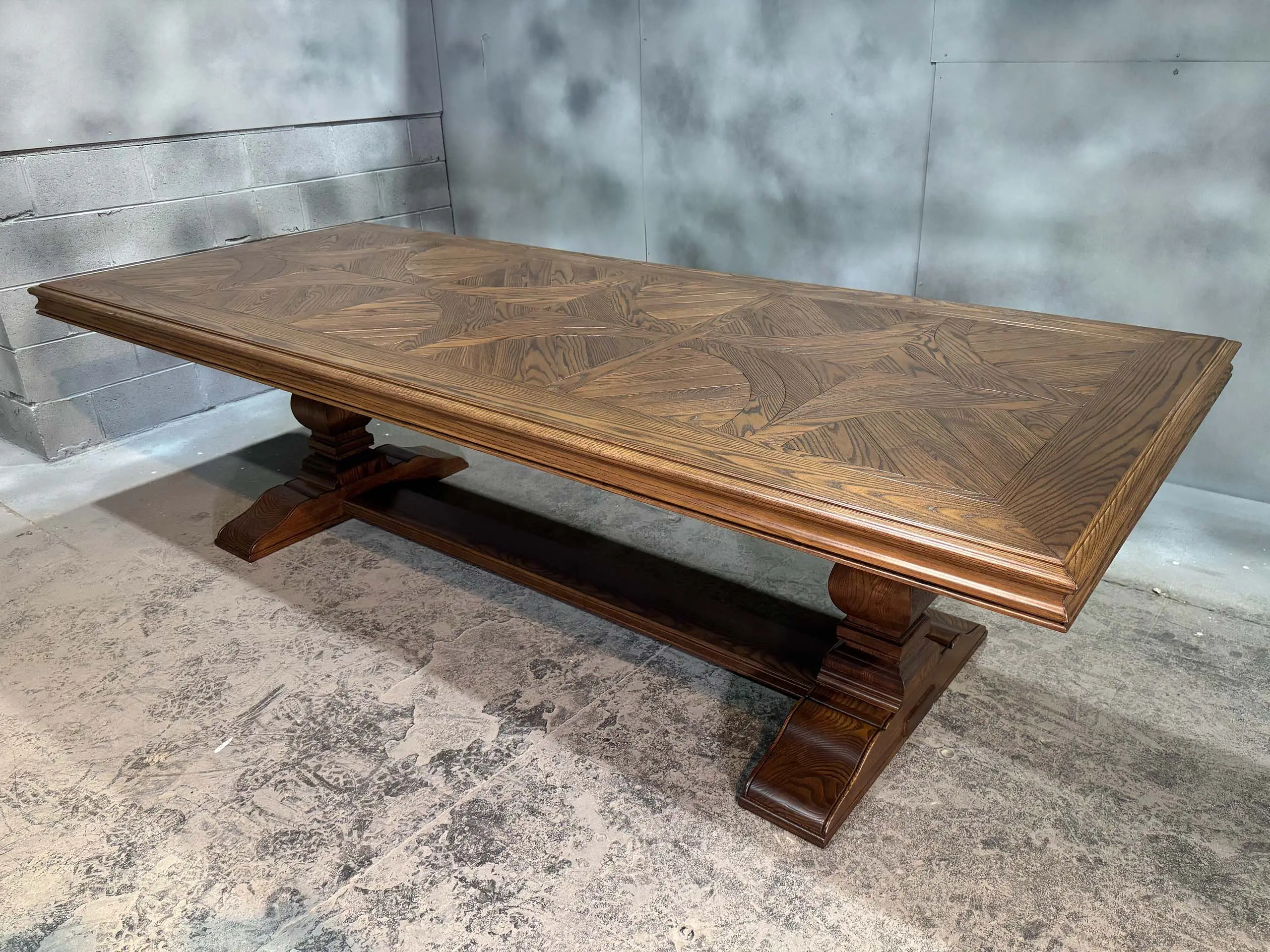 Bespoke Parquetry Dining Table by Luxury Interior Designer and Furniture Manufacturer, Mark Alexander