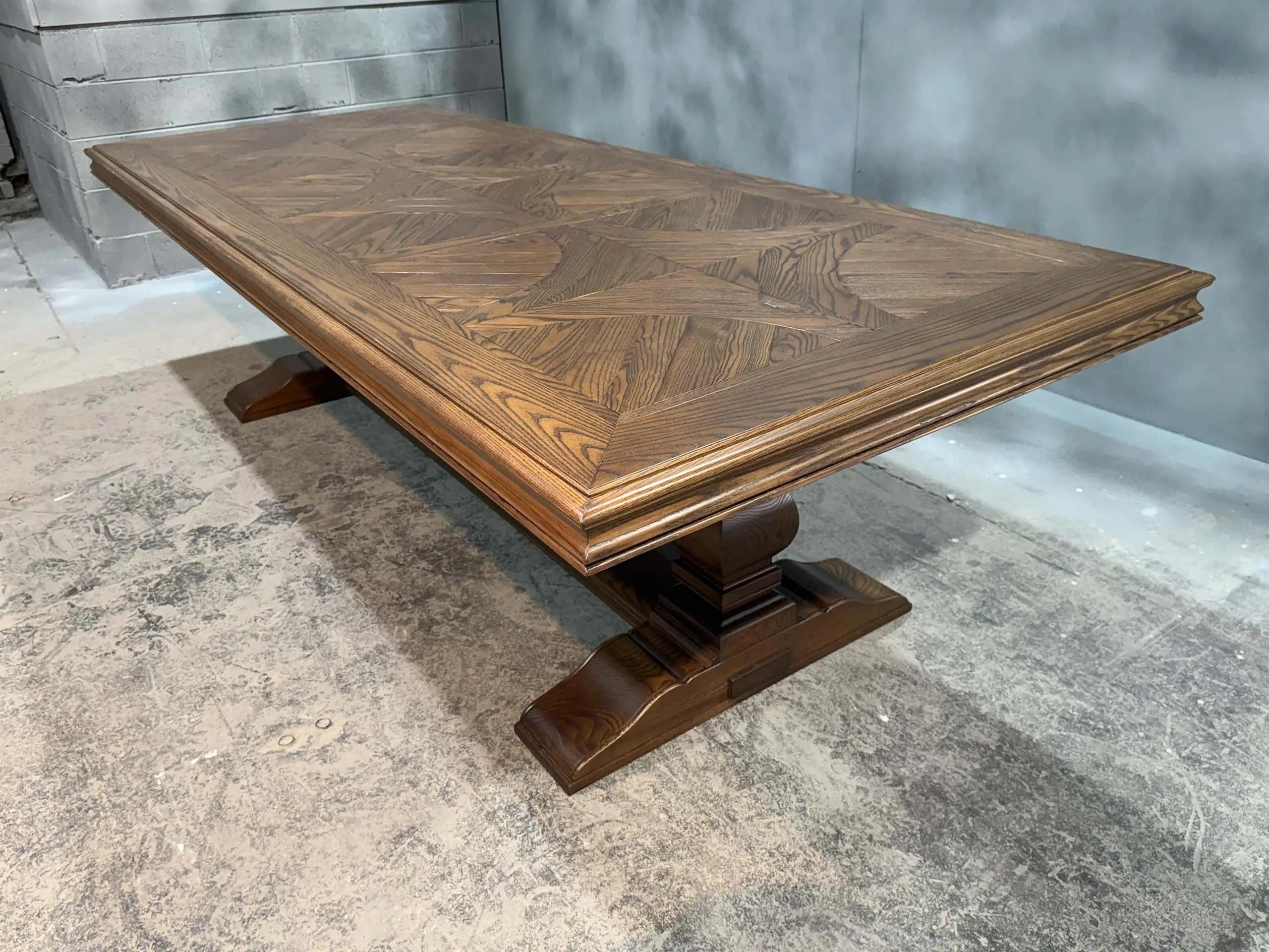 Bespoke Parquetry Dining Table by Luxury Interior Designer and Furniture Manufacturer, Mark Alexander