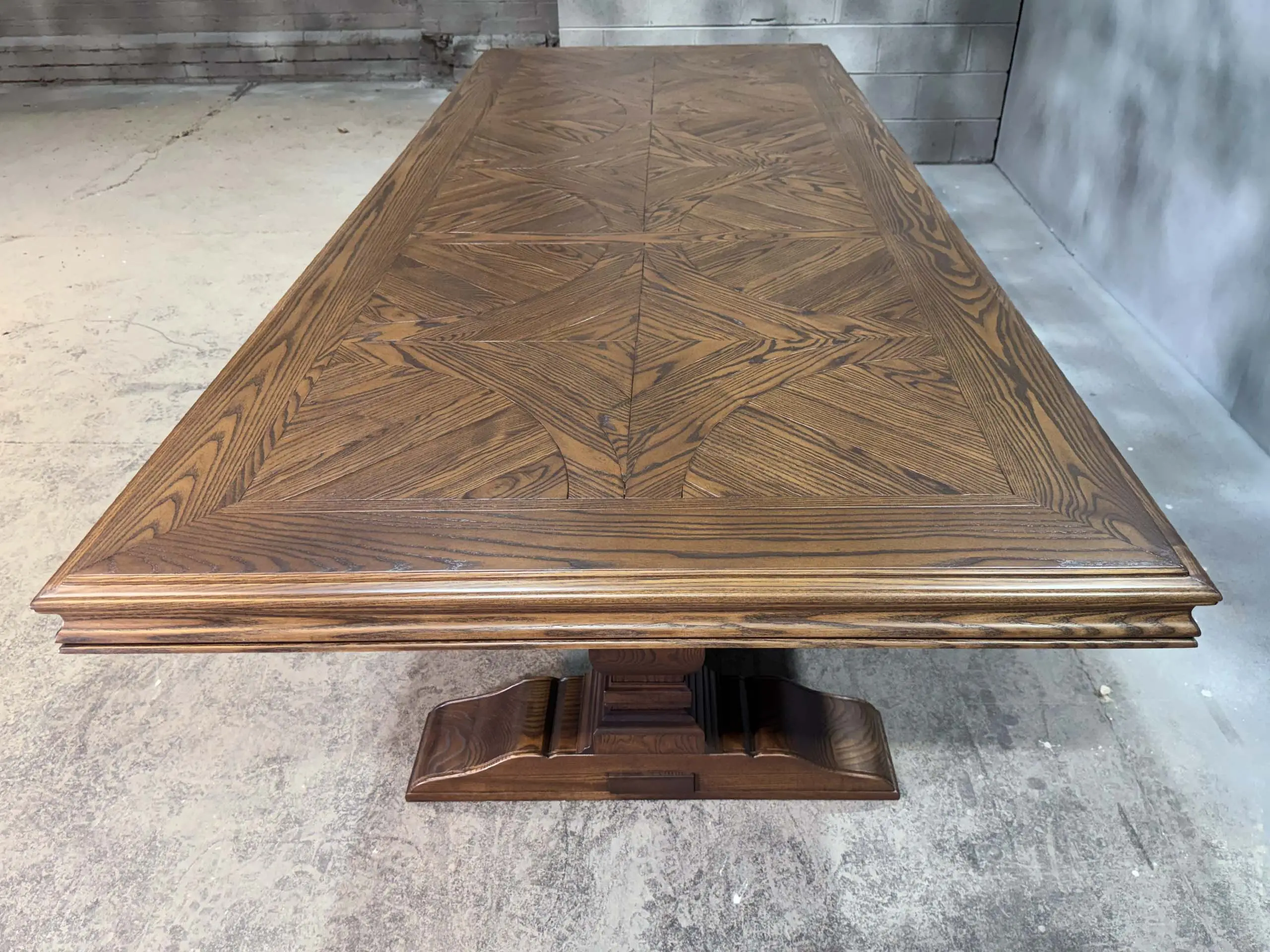 Bespoke Parquetry Dining Table by Luxury Interior Designer and Furniture Manufacturer, Mark Alexander
