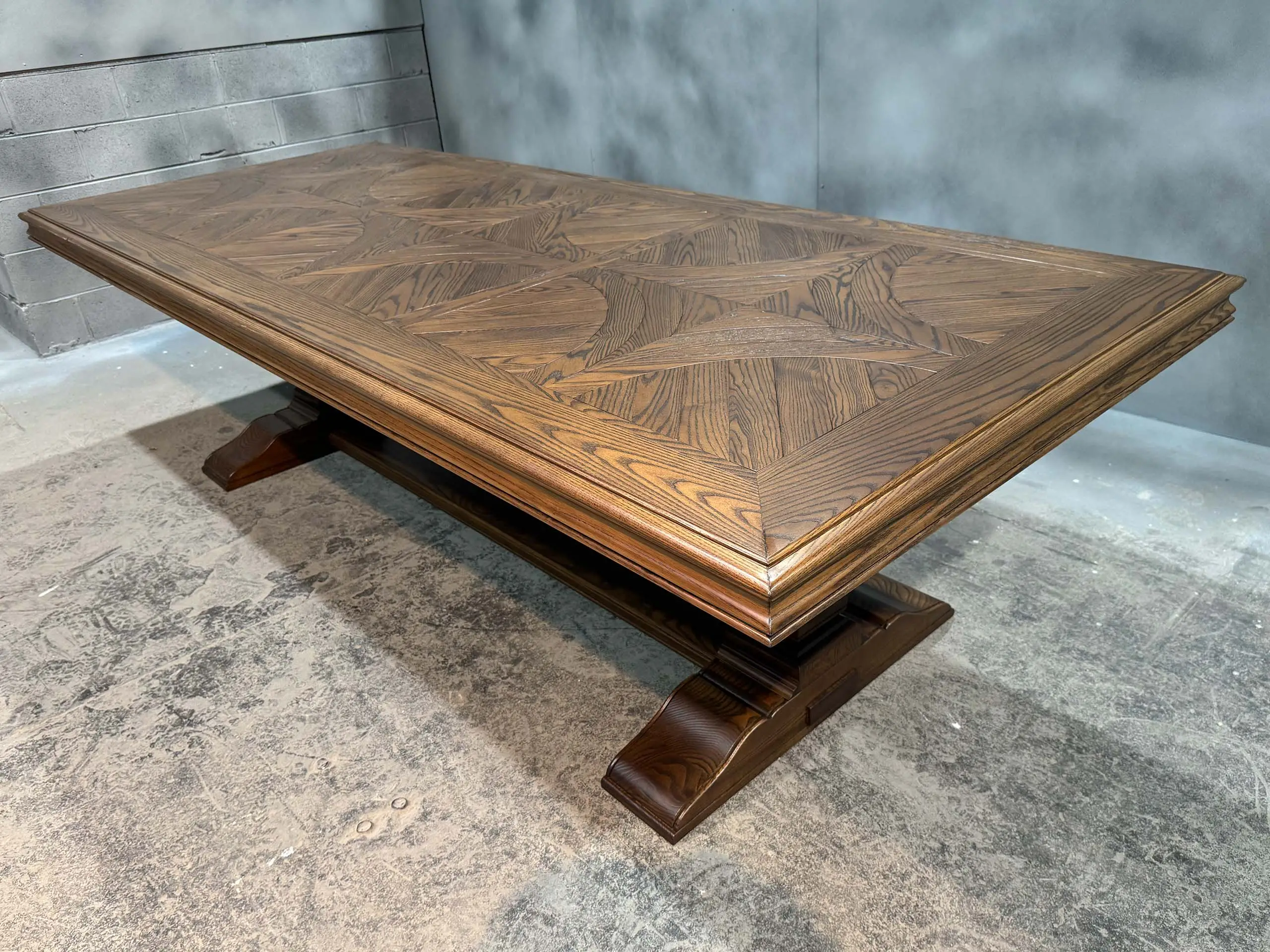 Bespoke Parquetry Dining Table by Luxury Interior Designer and Furniture Manufacturer, Mark Alexander