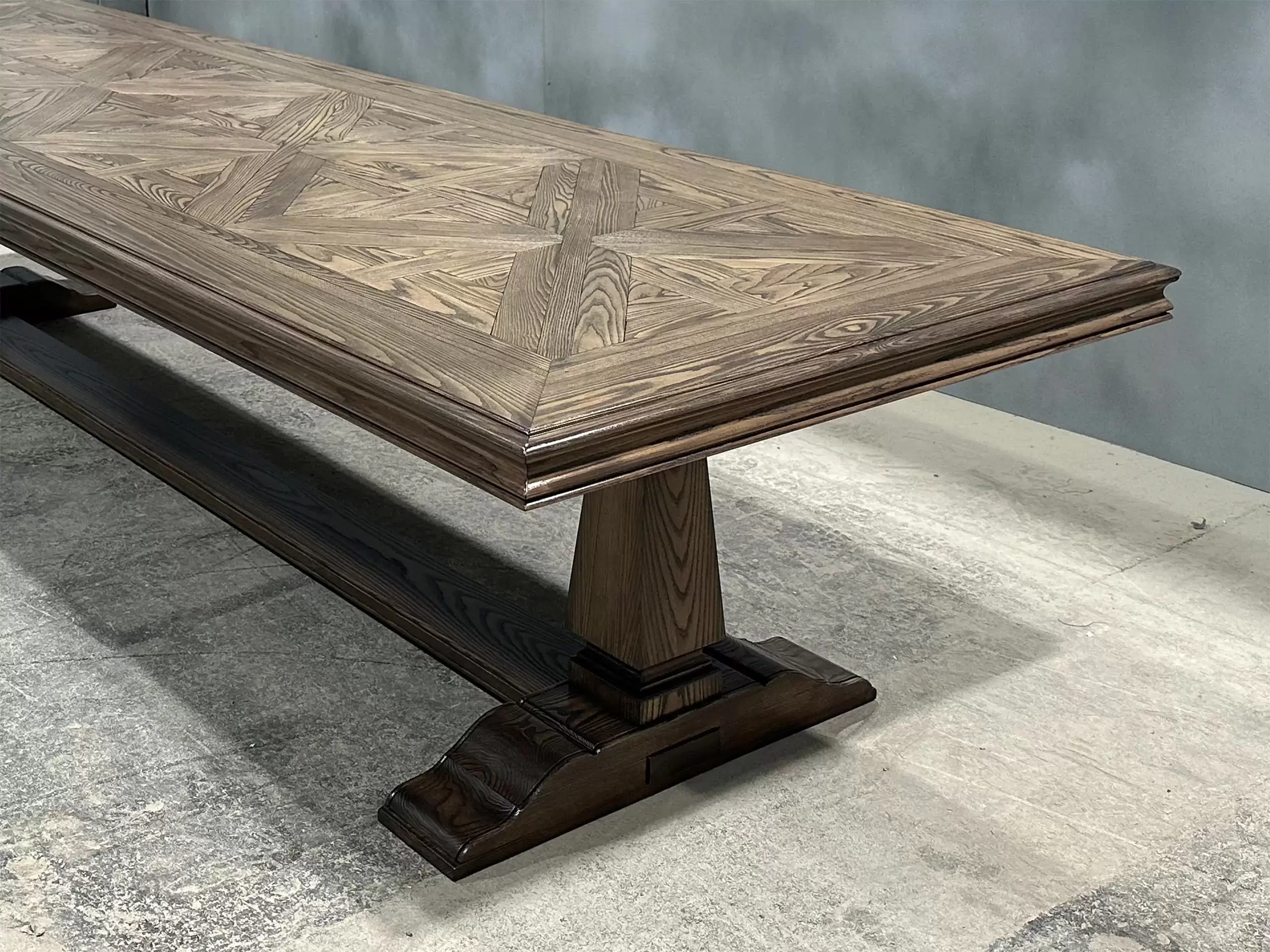 Bespoke Contemporary Parquetry Dining Table by Luxury Interior Designer, Furniture Designer and Manufacturer, Mark Alexander