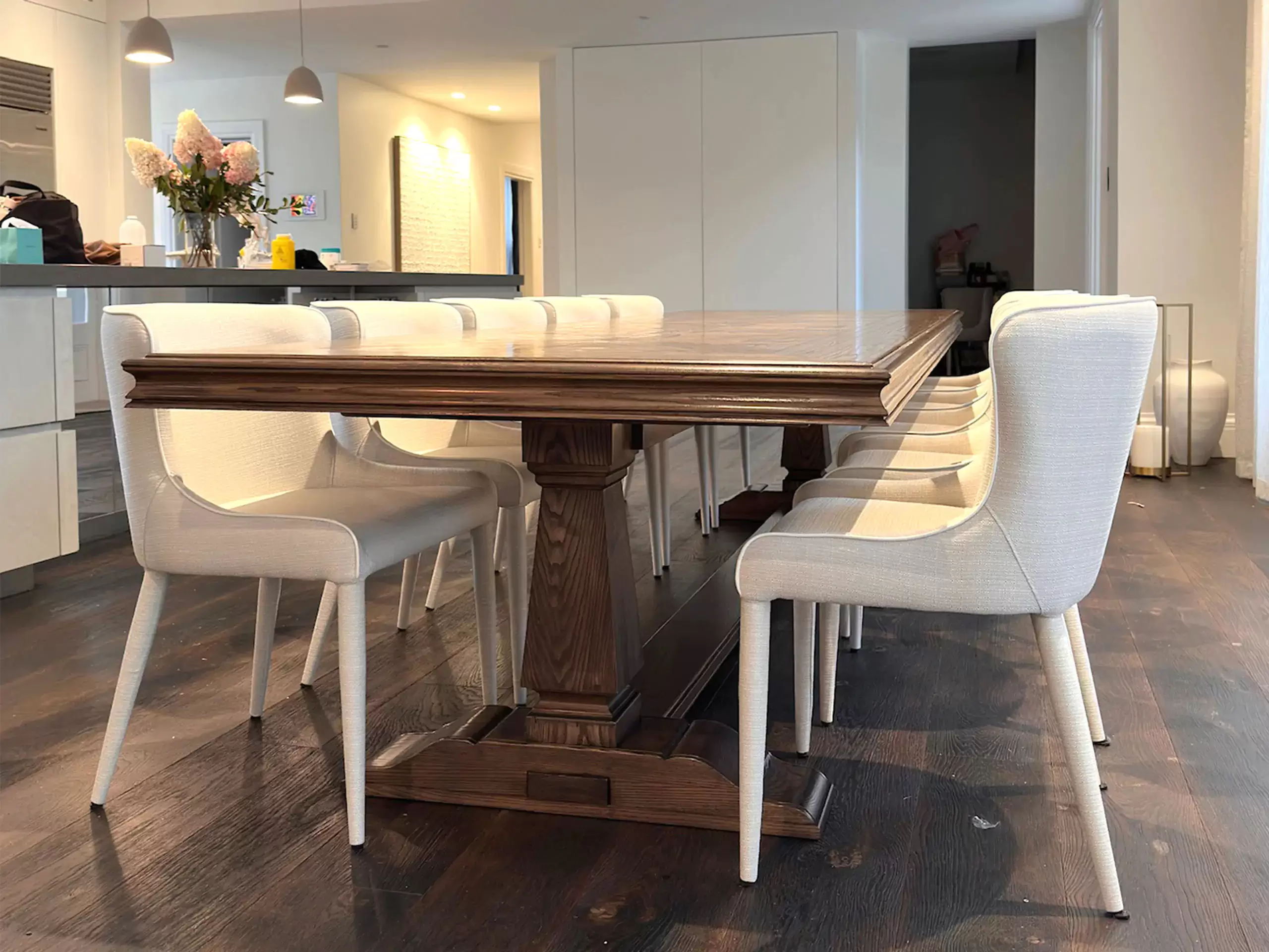 Bespoke Contemporary Parquetry Dining Table by Luxury Interior Designer, Furniture Designer and Manufacturer, Mark Alexander