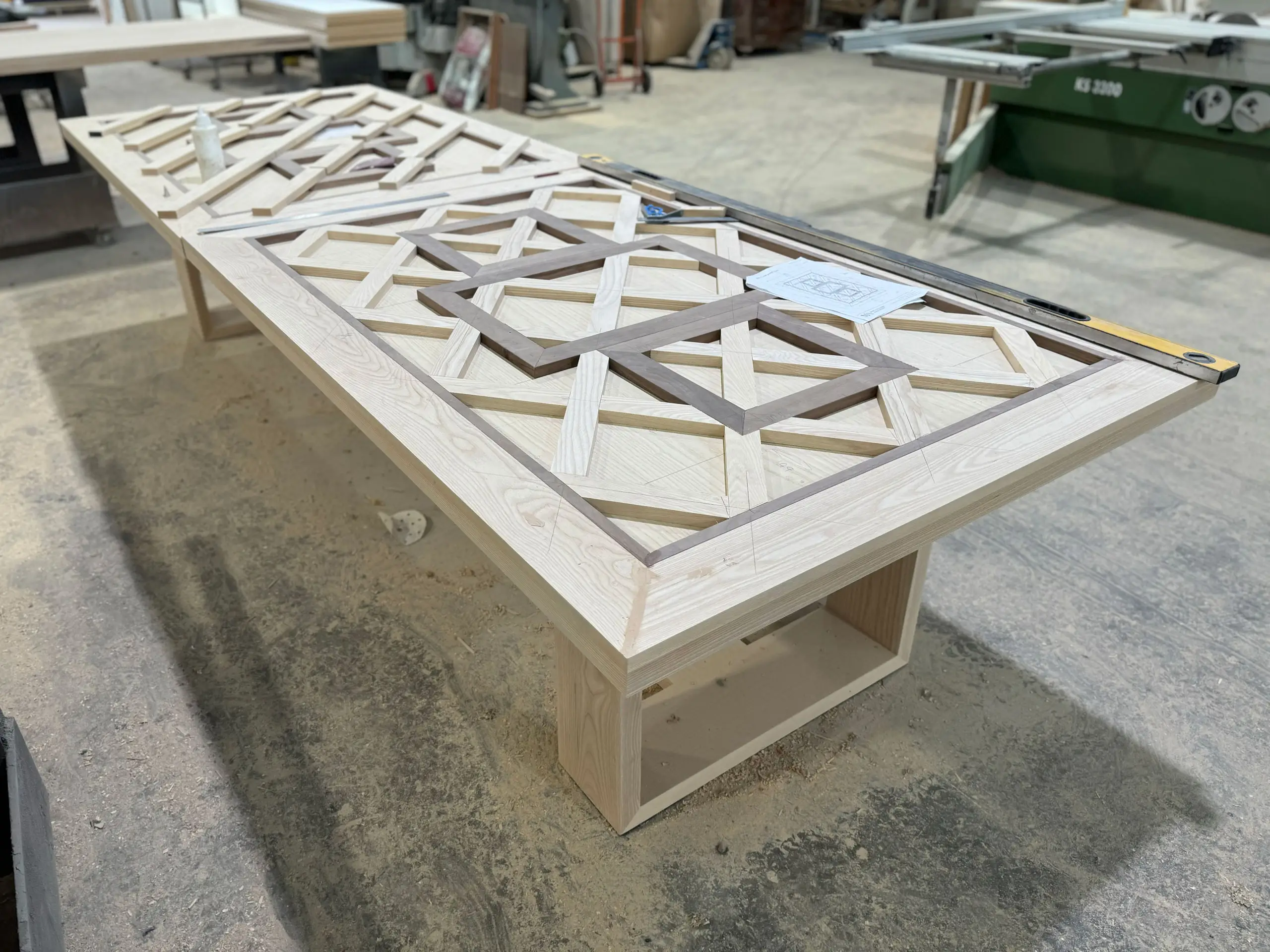 Combinable Table Parquetry Combinable Dining Table | French Tables