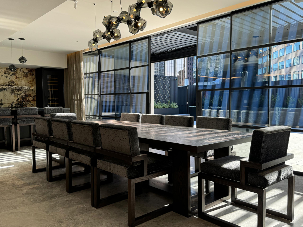 Combinable Oak Parquetry Dining Table by Luxury Interior Designer, Mark Alexander Design