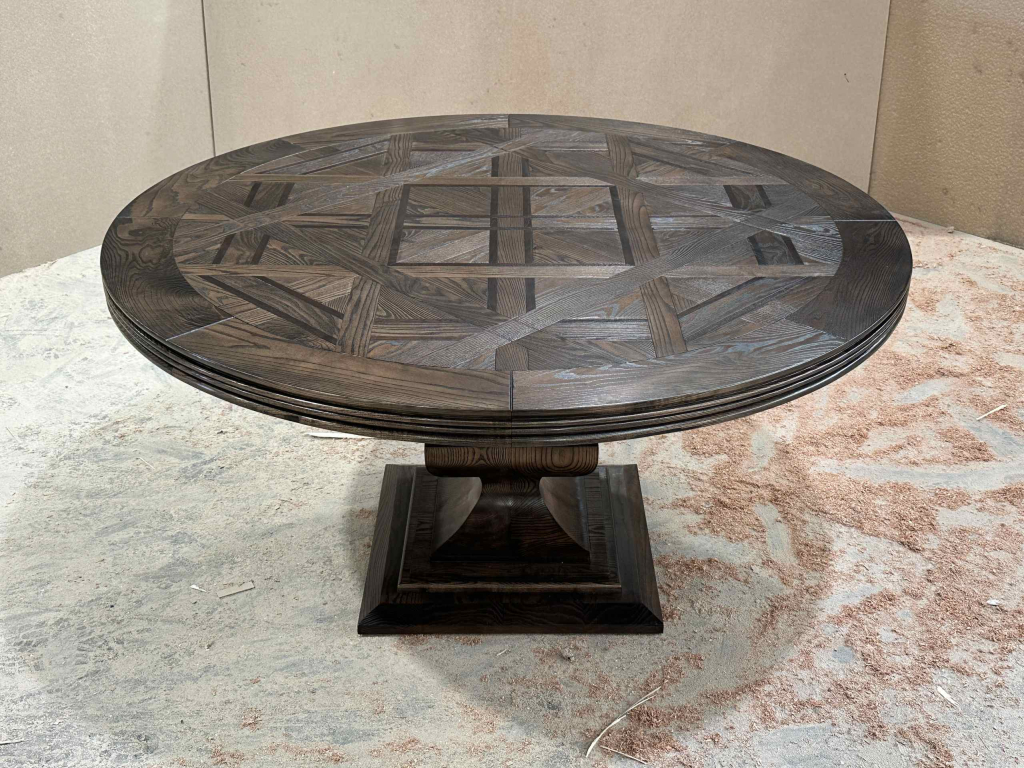 Round Parquetry Dining Table