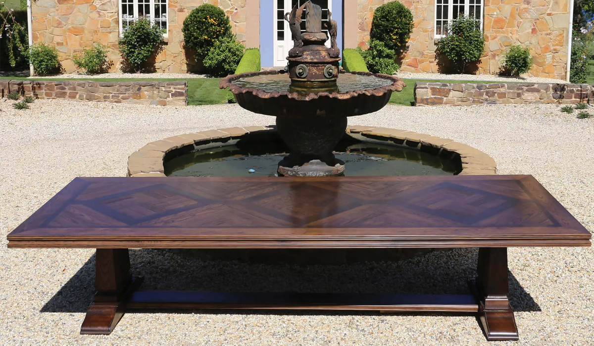 French Oak Parquetry Dining Table: A Sophisticated Centrepiece for Your Dining Room