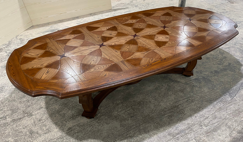 Parquetry Dining Table by Luxury Interior Designer and Furniture Manufacturer Mark Alexander
