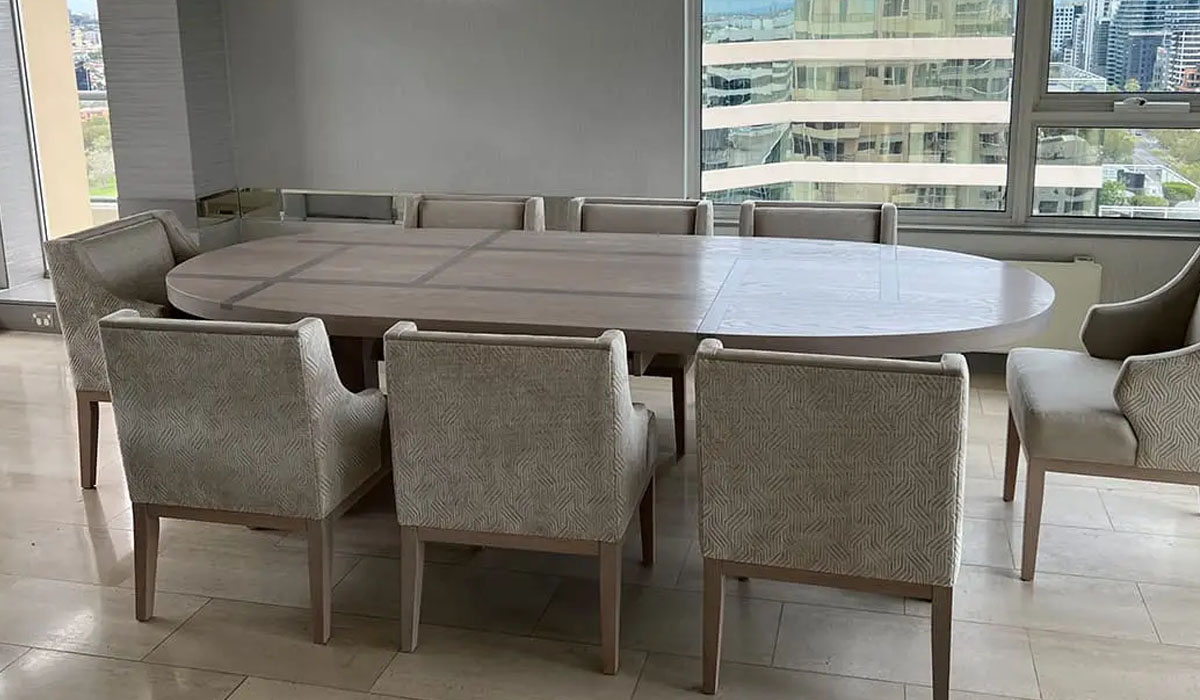 How Mark Alexander Modernises Traditional French Parquetry Dining Table Design Concepts