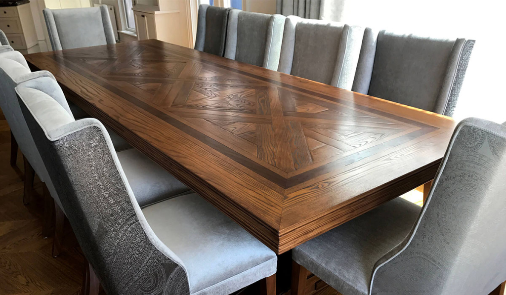 Parquetry Dining Tables by Luxury Interior Designer and Furniture Manufacturer, Mark Alexander