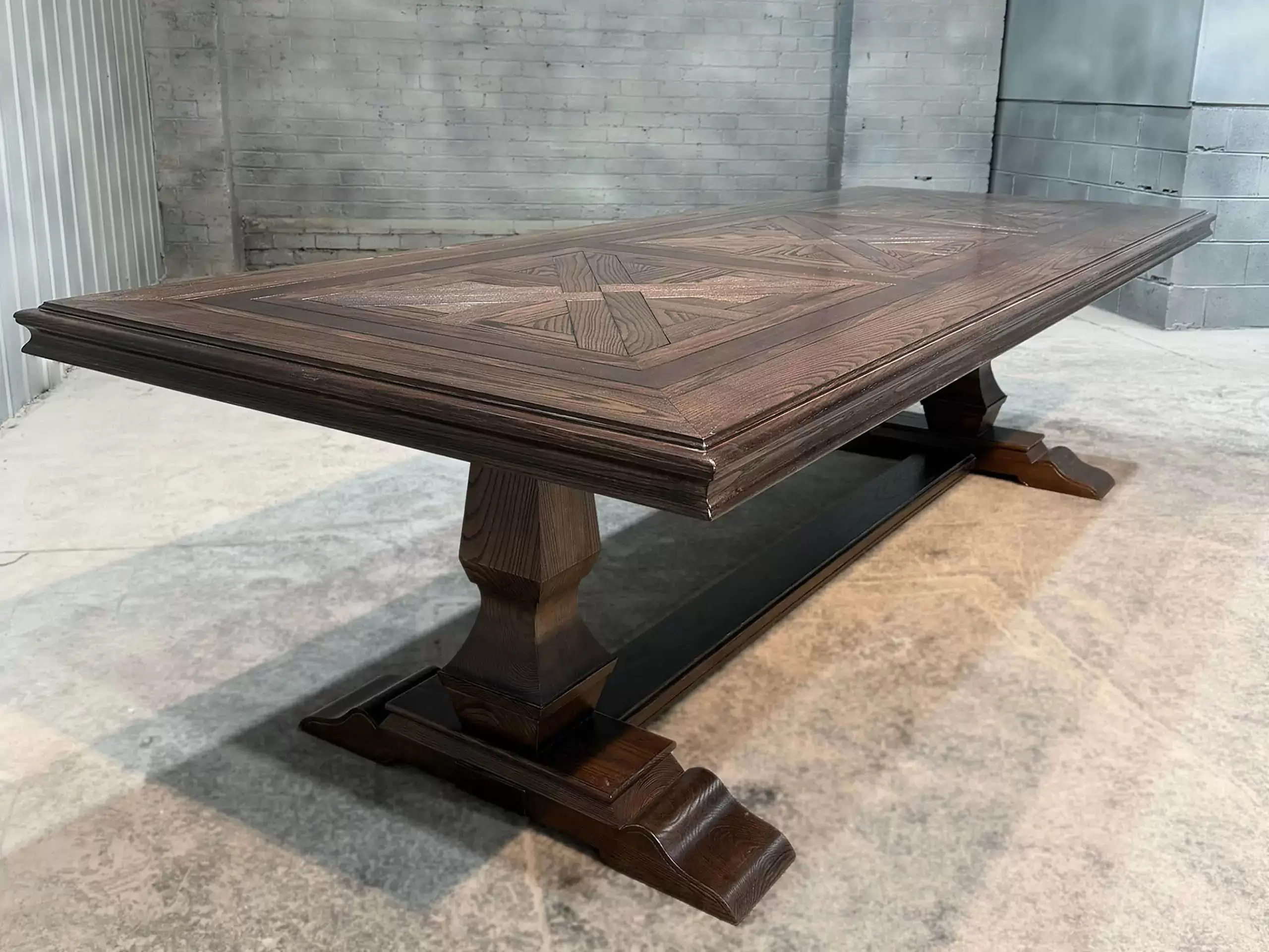 Bespoke French Parquetry Dining Table by Luxury Interior Designer, Furniture Designer and Manufacturer, Mark Alexander