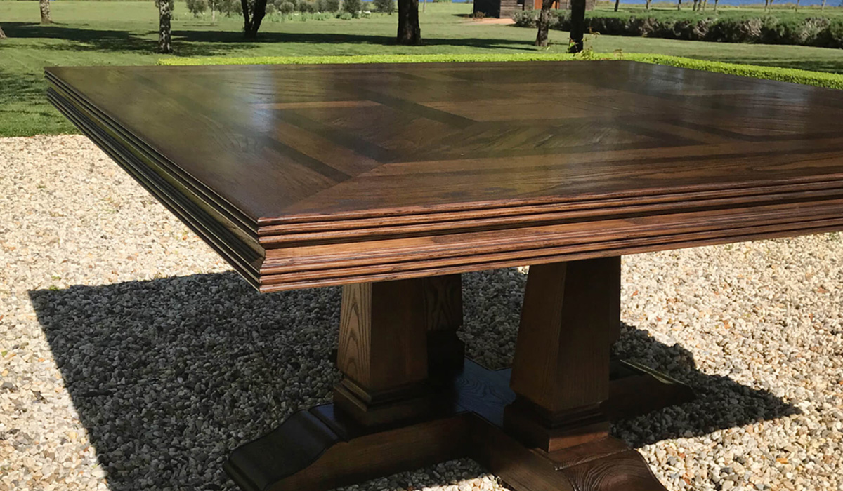 Square Parquetry Dining Tables by Mark Alexander, the Best Interior Designer in Adelaide