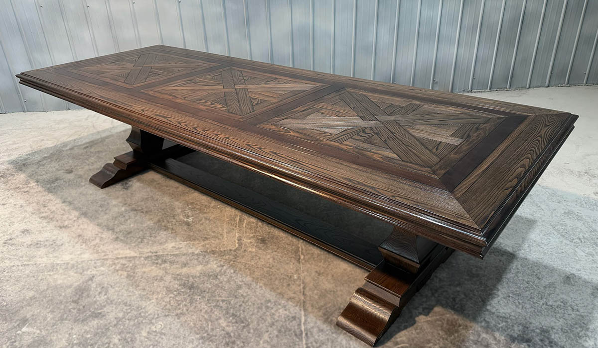 Bespoke Parquetry Dining Tables by Mark Alexander