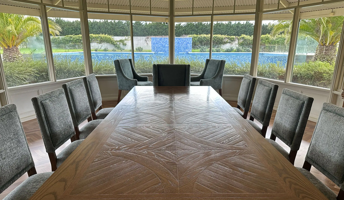 Parquetry Dining Table: Custom Made Furniture That Reflects Your Personality