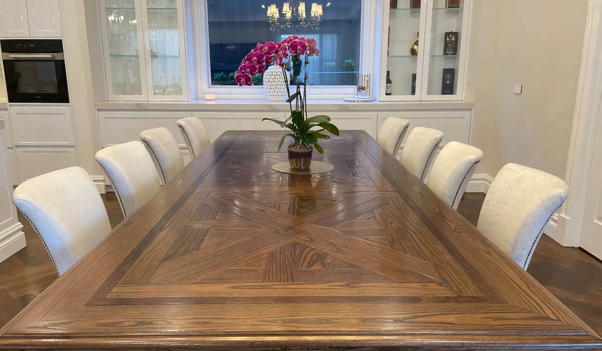 Parquetry Dining Tables and the Shift Towards Warmer Luxury Interiors