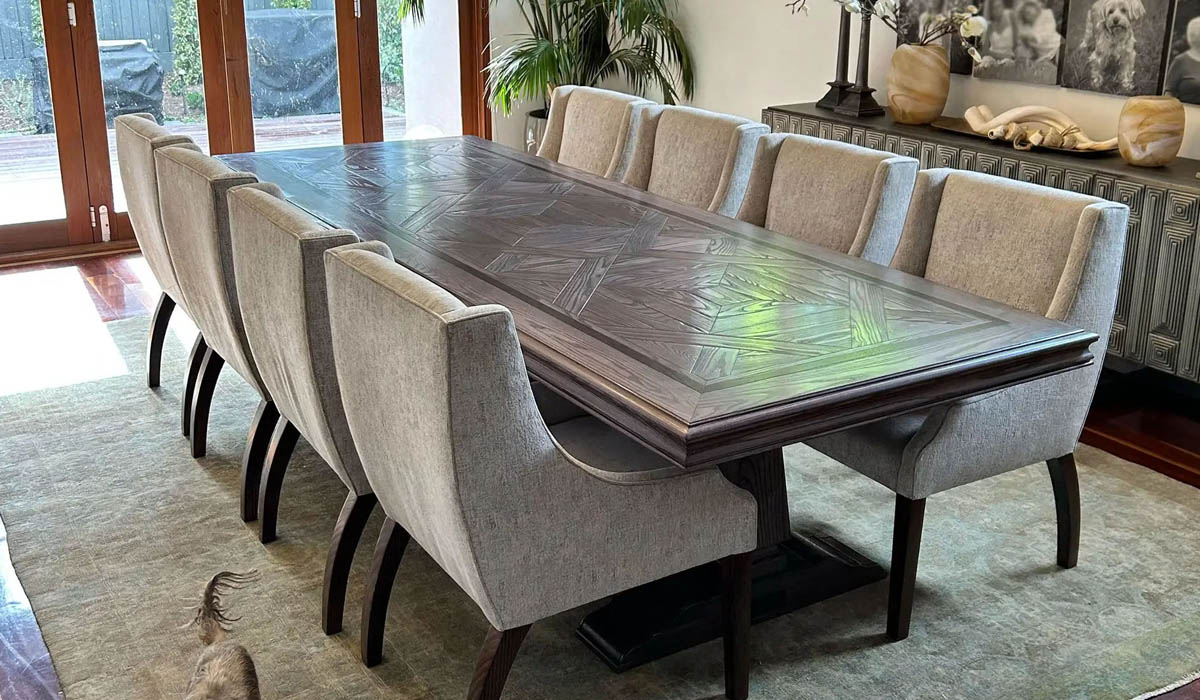How Bespoke Large Parquetry Dining Tables Become Architectural Centrepieces