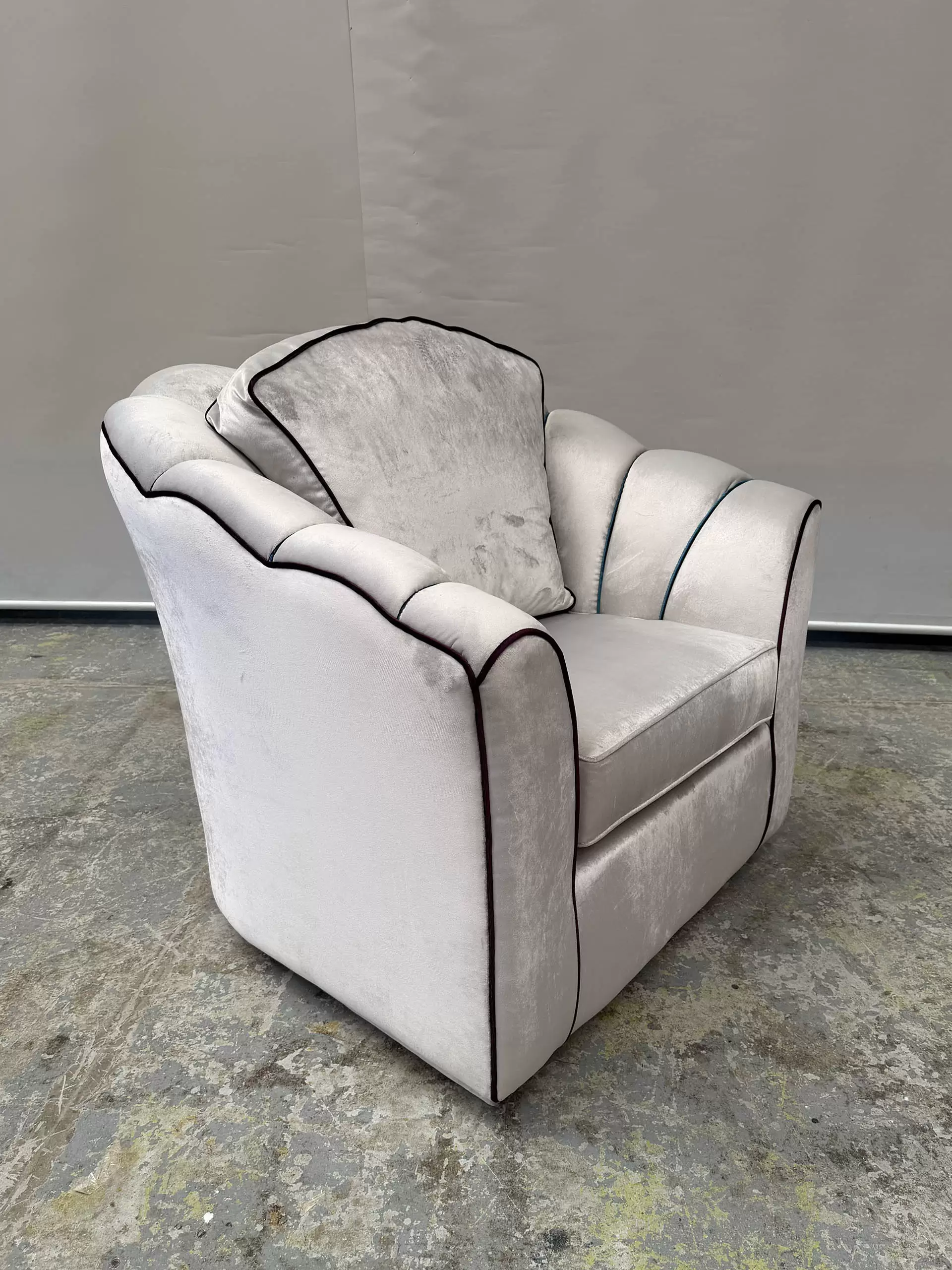 Bespoke Hollywood Glam Armchair by Luxury Interior Designer, Furniture Designer and Manufacturer, Mark Alexander
